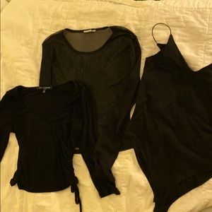 3 Assorted Black “Party” Shirts
